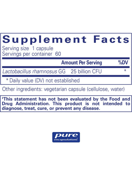Pure Encapsulations, PureGG 25B, 60 capsules