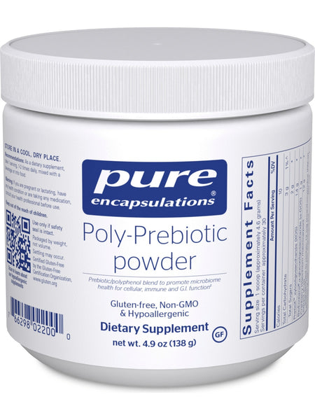 Pure Encapsulations, Poly-Prebiotic Powder, 4.9 oz