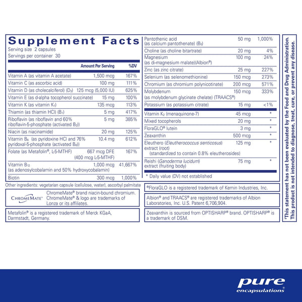 Pure Encapsulations, PureResponse Multivitamin, 60 Capsules