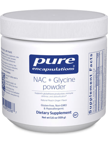 Pure Encapsulations, NAC + Glycine Powder, 5.6 oz