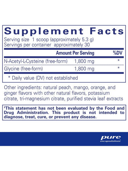 Pure Encapsulations, NAC + Glycine Powder, 5.6 oz