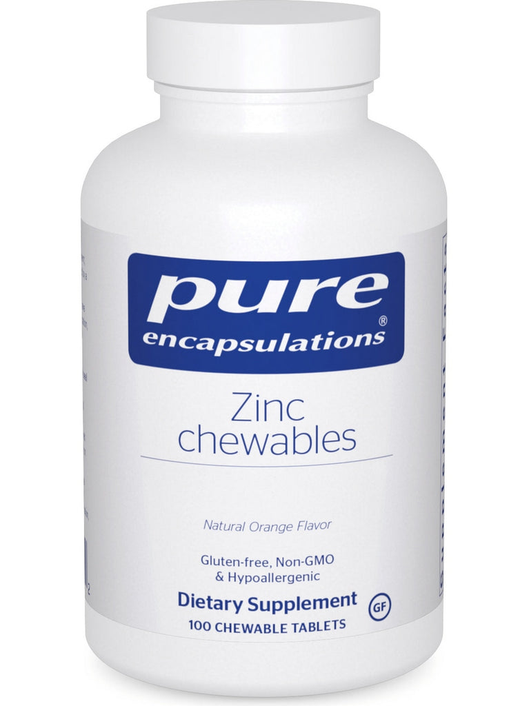 Pure Encapsulations, Zinc Chewables, 100 chewable tablets