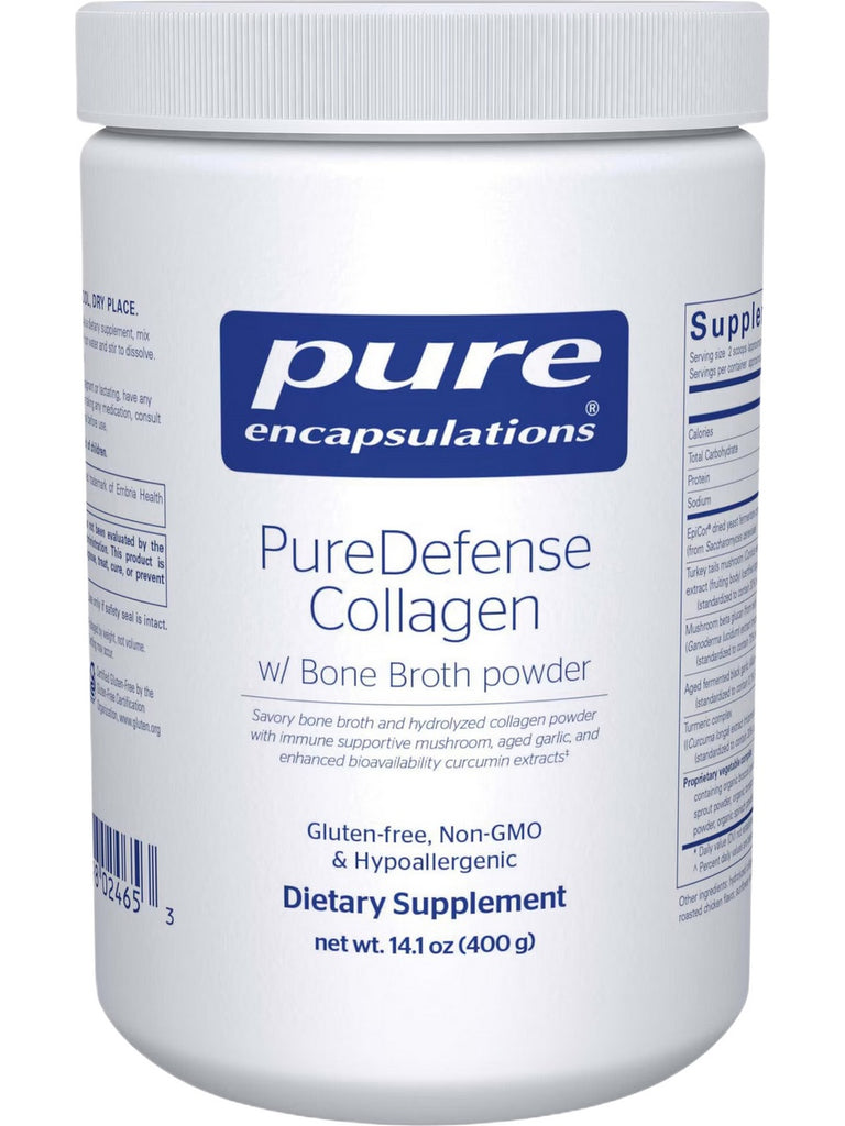 Pure Encapsulations, PureDefense Collagen with Bone Broth Powder, 14.1 oz