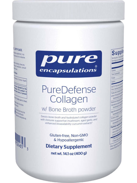 Pure Encapsulations, PureDefense Collagen with Bone Broth Powder, 14.1 oz