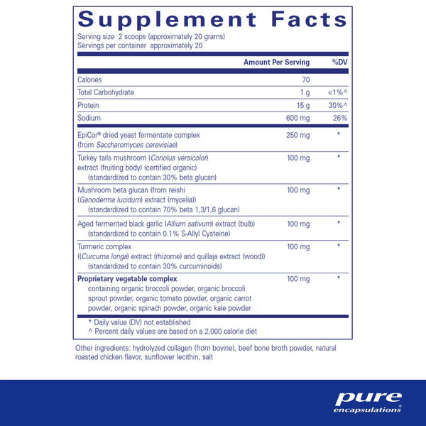Pure Encapsulations, PureDefense Collagen with Bone Broth Powder, 14.1 oz