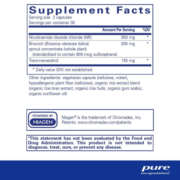 Pure Encapsulations, NR Longevity, 60 Capsules
