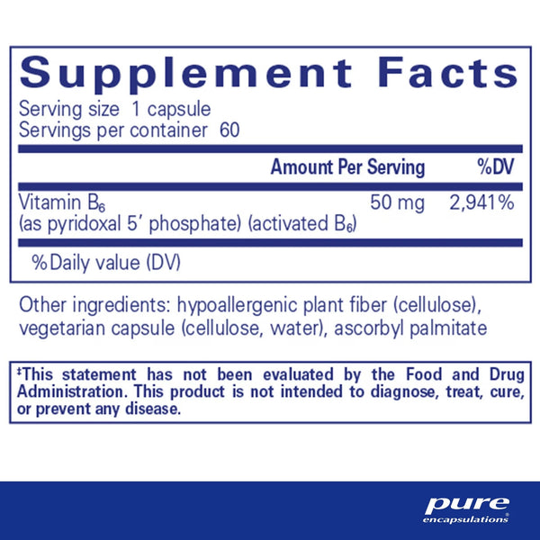 Pure Encapsulations, P5P 50, 60 Capsules