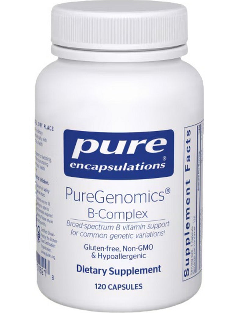 Pure Encapsulations, PureGenomics B-Complex, 120 caps