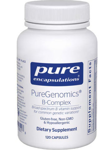 Pure Encapsulations, PureGenomics B-Complex, 120 caps