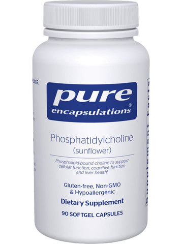 Pure Encapsulations, Phosphatidylcholine (sunflower), 90 softgel capsules