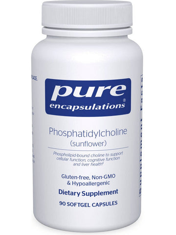 Pure Encapsulations, Phosphatidylcholine (sunflower), 90 softgel capsules