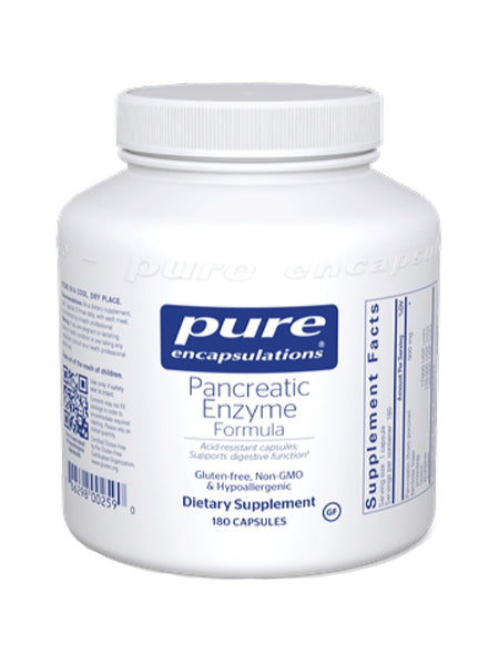 Pure Encapsulations, Pancreatic Enzyme Formula, 180 vcaps