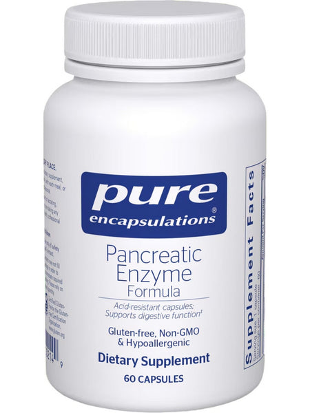Pure Encapsulations, Pancreatic Enzyme Formula, 60 Capsules