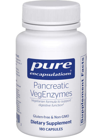 Pure Encapsulations, Pancreatic VegEnzymes, 180 vcaps