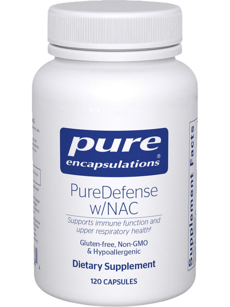 Pure Encapsulations, PureDefense w/NAC, 120 vcaps