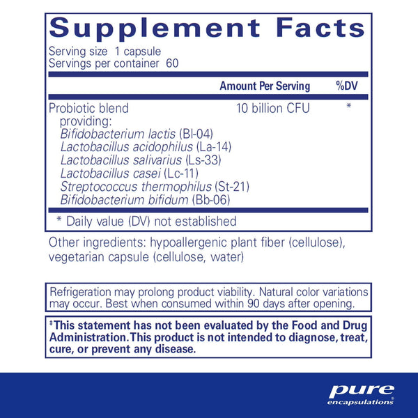 Pure Encapsulations, Probiotic G.I., 60 Capsules