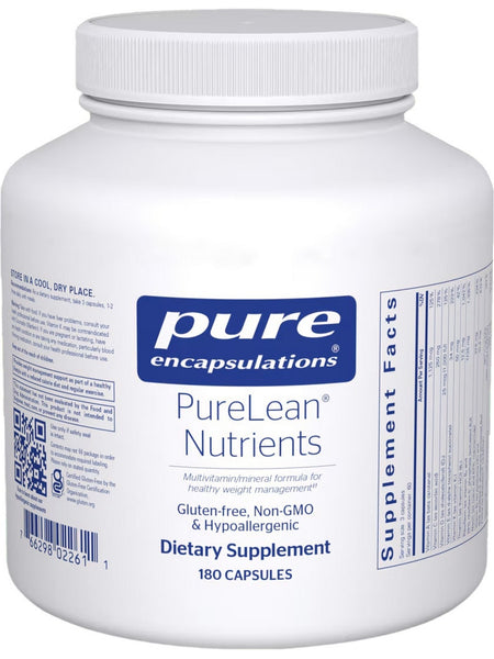 Pure Encapsulations, PureLean Nutrients, 180 vcaps