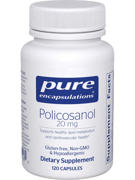 Pure Encapsulations, Policosanol, 20 mg, 120 vcaps