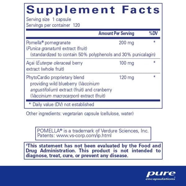 Pure Encapsulations, Pomegranate Plus, 120 Capsules