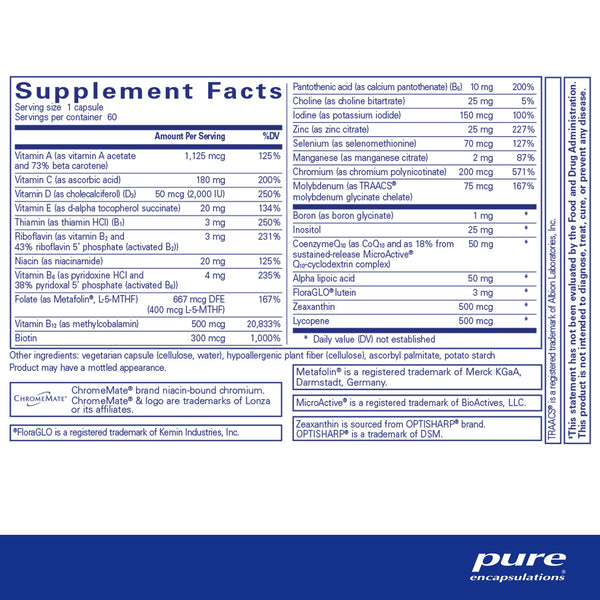 Pure Encapsulations, O.N.E. Multivitamin, 60 Capsules