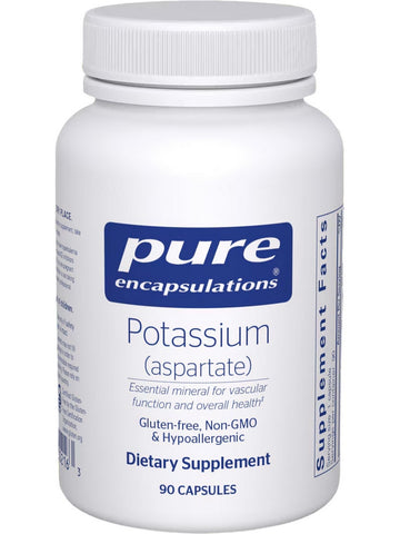 Pure Encapsulations, Potassium (aspartate), 90 vcaps
