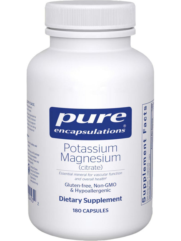 Pure Encapsulations, Potassium Magnesium (Citrate), 180 Capsules