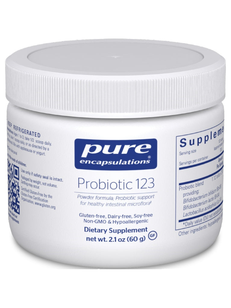 Pure Encapsulations, Probiotic 123, 60 g