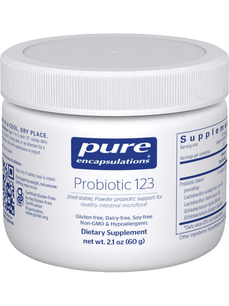 Pure Encapsulations, Probiotic 123, 60 g