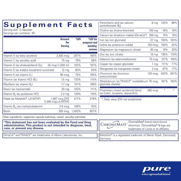 Pure Encapsulations, PreNatal Nutrients, 120 Capsules