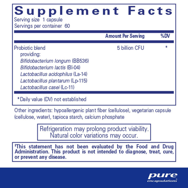 Pure Encapsulations, Probiotic IMM, 60 Capsules