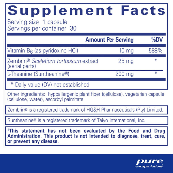 Pure Encapsulations, Rapid Calm, 30 Capsules