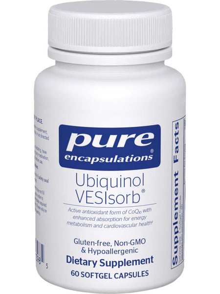 Pure Encapsulations, Ubiquinol VESIsorb, 60 caps