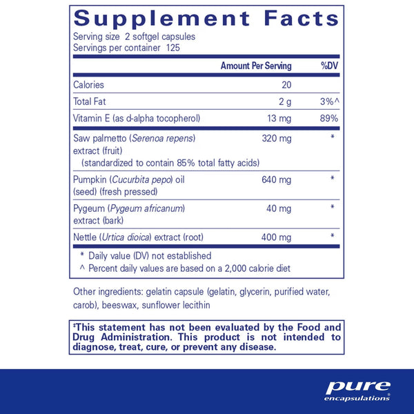Pure Encapsulations, Saw Palmetto Plus, 250 Softgel Capsules