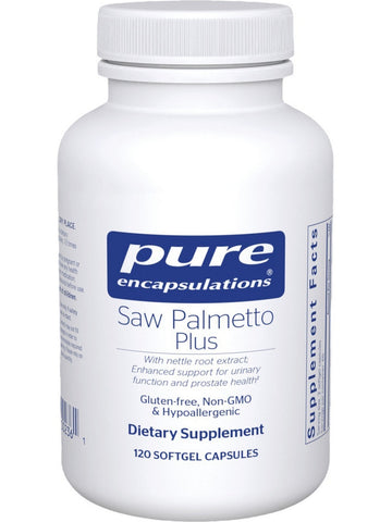 Pure Encapsulations, Saw Palmetto Plus, 120 gels