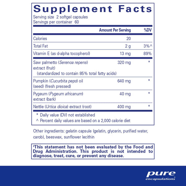 Pure Encapsulations, Saw Palmetto Plus, 120 Softgel Capsules