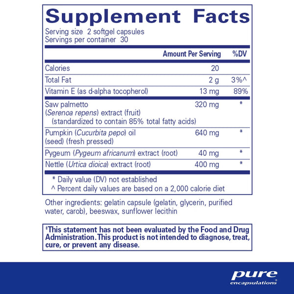 Pure Encapsulations, Saw Palmetto Plus, 60 Softgel Capsules