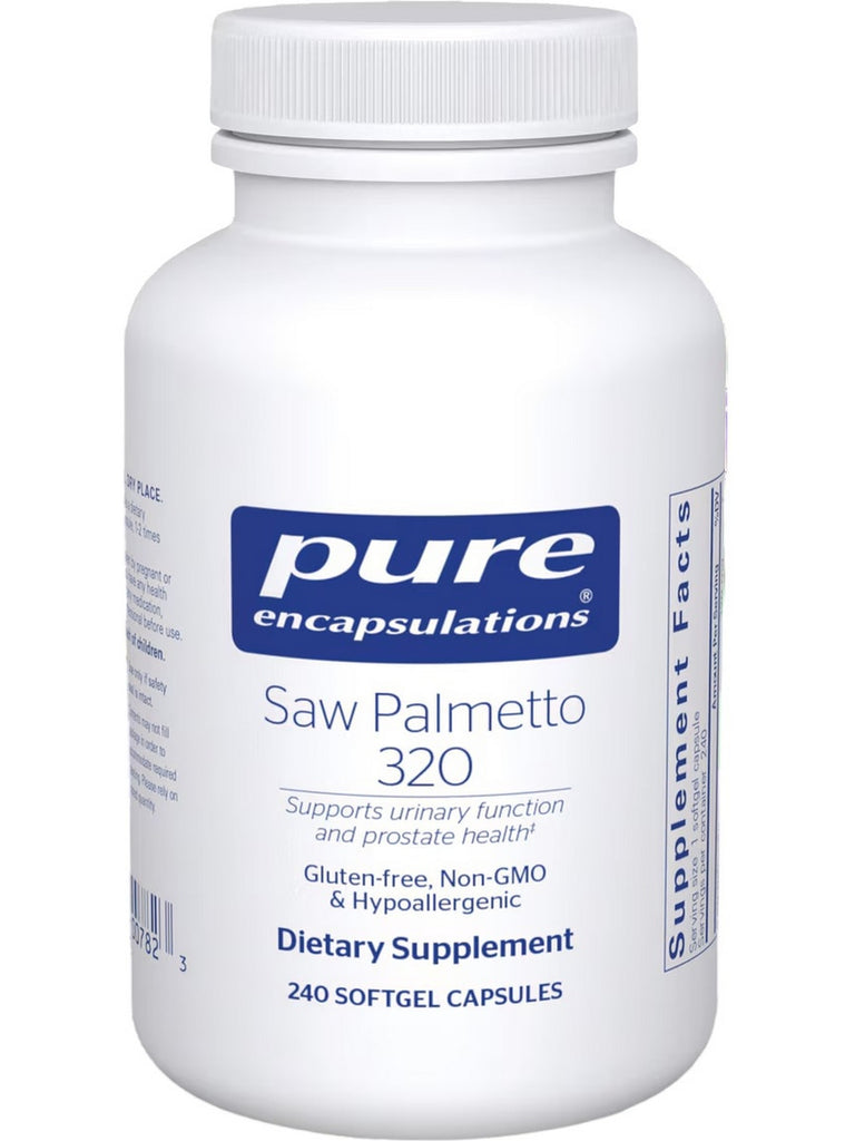 Pure Encapsulations, Saw Palmetto 320, 240 gels