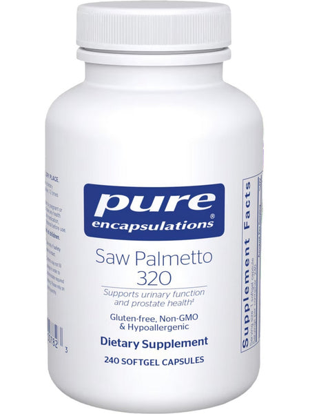 Pure Encapsulations, Saw Palmetto 320, 240 gels
