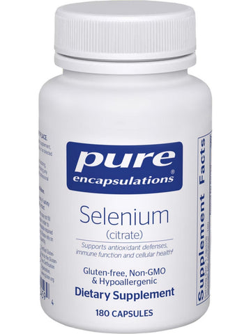 Pure Encapsulations, Selenium (citrate) 200 mcg, 180 vcaps