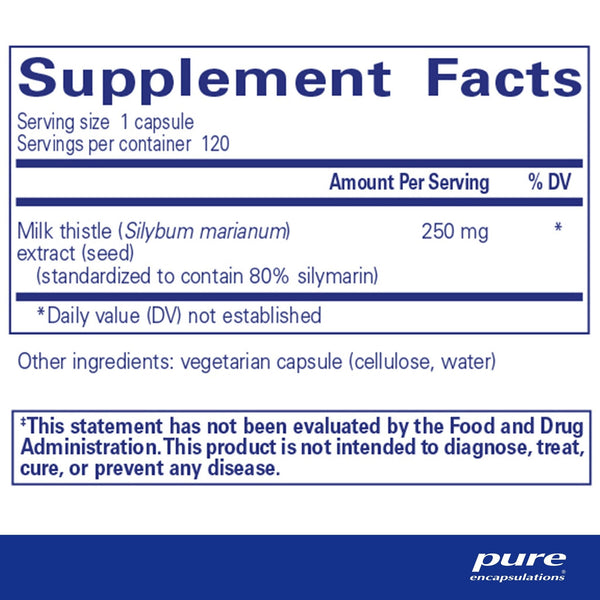Pure Encapsulations, Silymarin, 120 Capsules