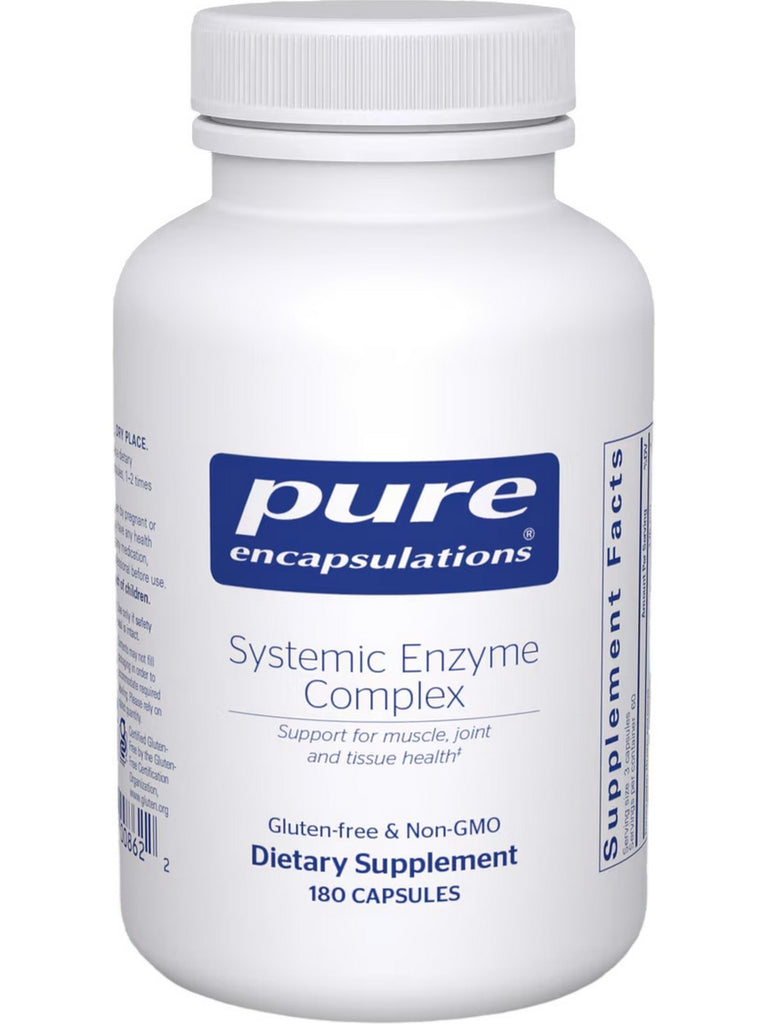 Pure Encapsulations, Systemic Enzyme Complex, 180 Capsules