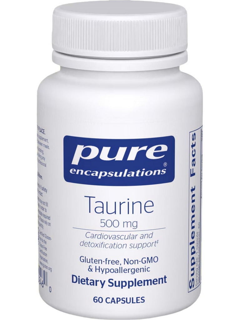 Pure Encapsulations, Taurine, 500 mg., 60 vcaps