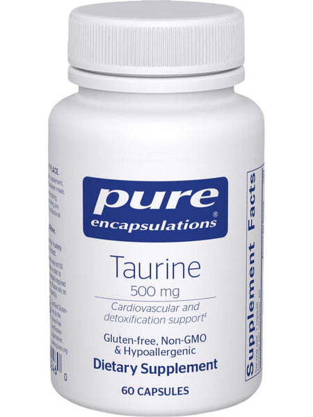 Pure Encapsulations, Taurine, 500 mg., 60 vcaps