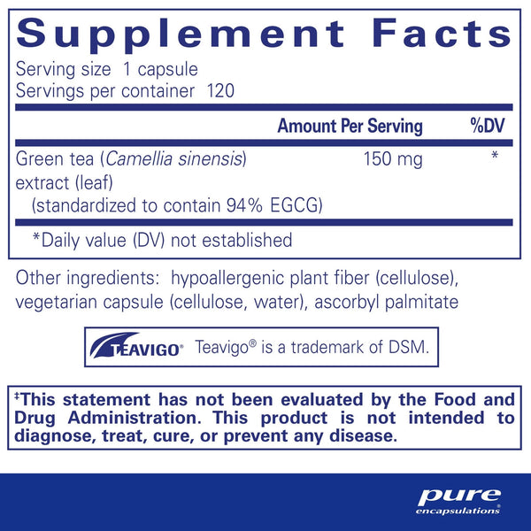 Pure Encapsulations, Teavigo, 120 Capsules