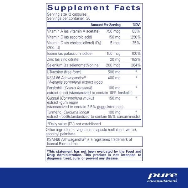 Pure Encapsulations, Thyroid Support Complex, 60 Capsules