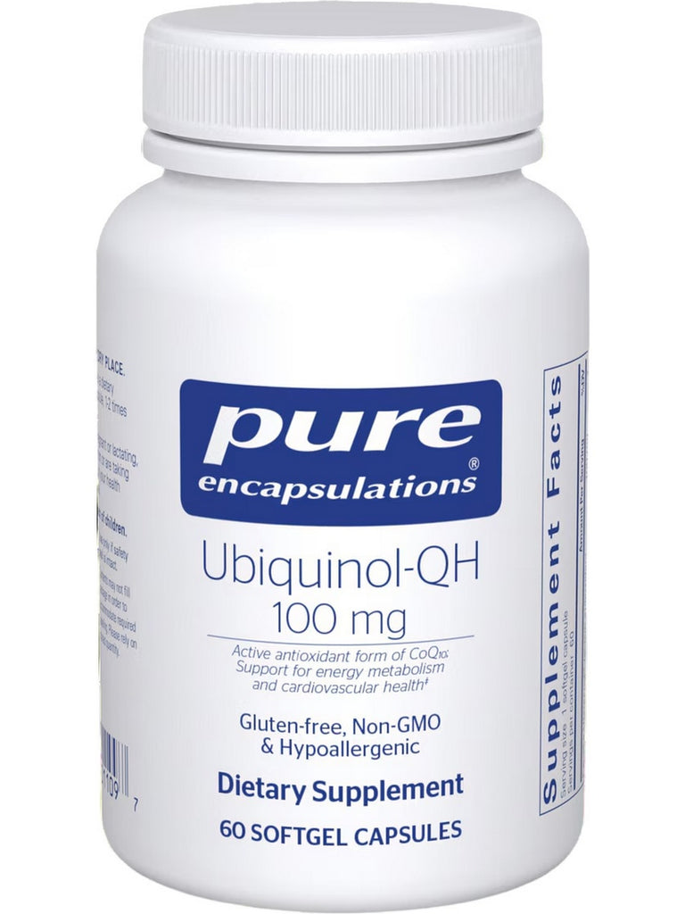 Pure Encapsulations, Ubiquinol-QH, 100 mg, 60 gels