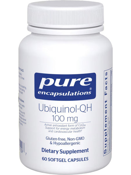 Pure Encapsulations, Ubiquinol-QH, 100 mg, 60 gels