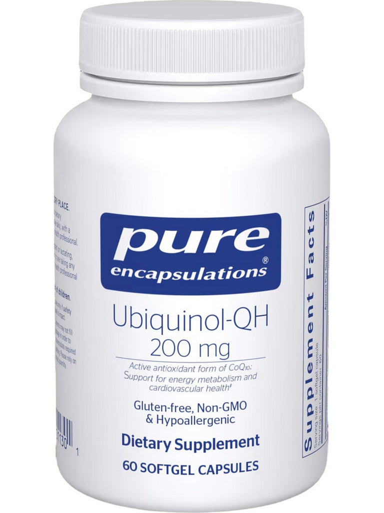 Pure Encapsulations, Ubiquinol-QH, 200 mg, 60 gels