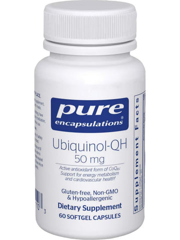 Pure Encapsulations, Ubiquinol-QH, 50 mg, 60 gels