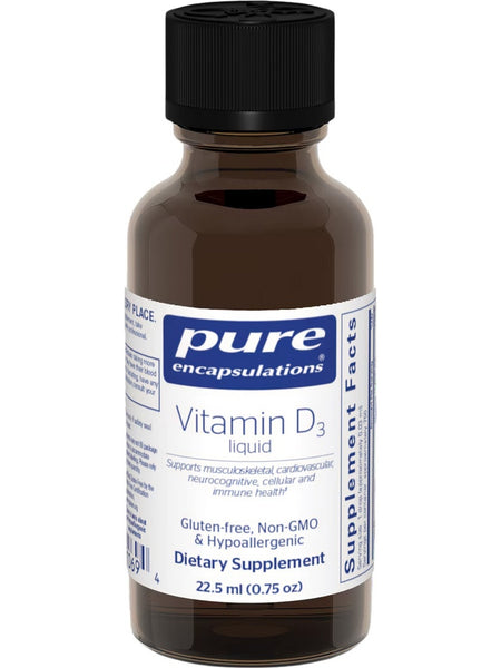 Pure Encapsulations, Vitamin D3 Liquid, 0.75 oz